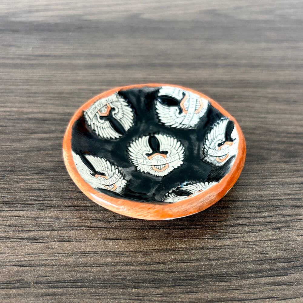 Live To Ride Ring Tray - Ceramic